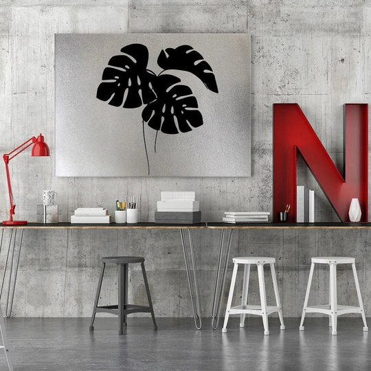 Canvas Print Monstera Leaves