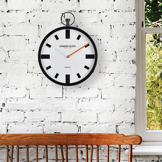 Pop 30cm Spotlight Small Metal Fob Clock