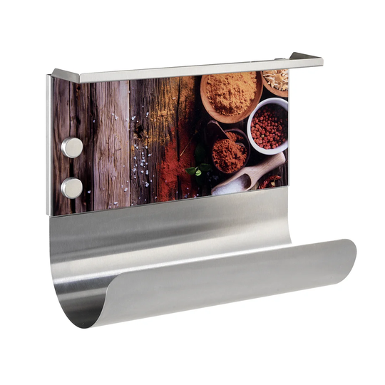Gewürze Wall Mounted Magnetic Paper Towel Holder with Shelf