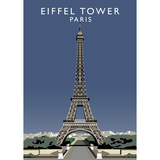 Eiffel Tower by Richard O'Neil - Graphic Art Print on Paper