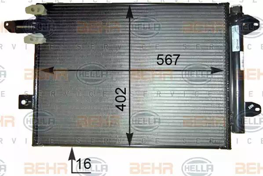 Condenser Air Conditioning 8FC351343-461 by BEHR