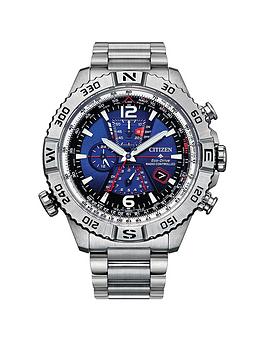Citizen Gents Eco-Drive Promaster Navihawk Watch, Silver, Men