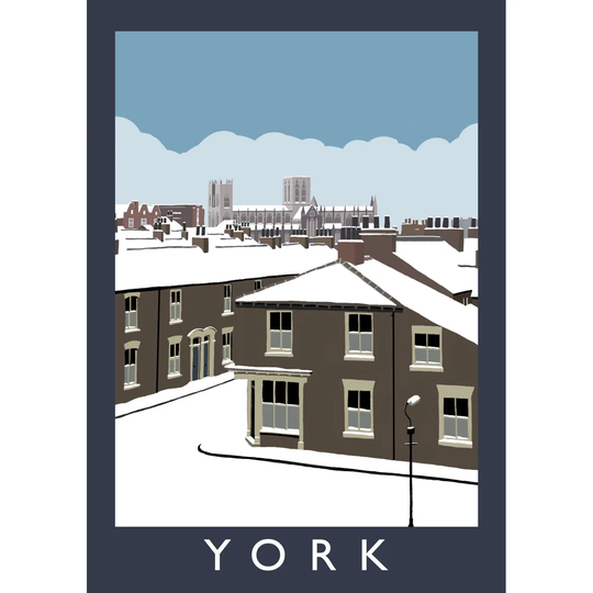 York in Snow by Richard O'Neil - Graphic Art Print on Paper