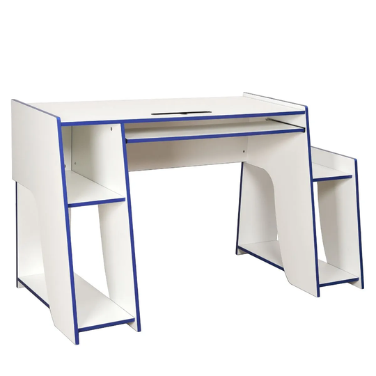 Lloyd Pascal Horizon 5 Gaming Desk White And Blue