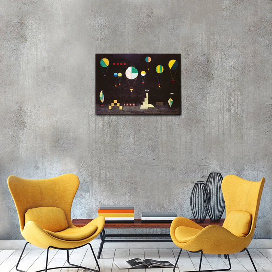 Ebern Designs - Quadro - Vassily Kandinsky - Piatto Profondo - Vetro Acrilico Plexi - 100X70 - Pronto Da Appendere - Quadri Moderni Per La Casa