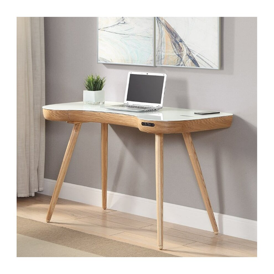 PC711 San Francisco Smart Speaker Bluetooth USB Desk in Oak by Jual