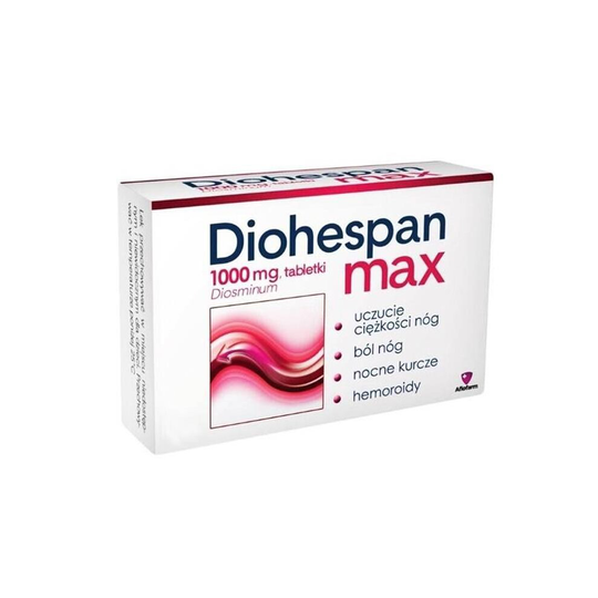 DIOHESPAN MAX 1000mg 30 TABLETS LEG FATIGUE