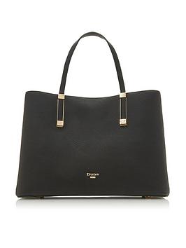 Dune London Dorrie Large Unlined Tote - Black