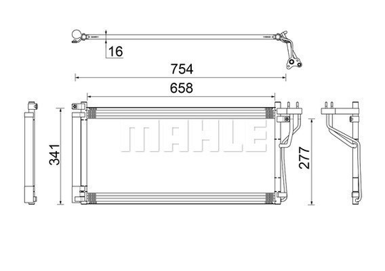 Condenser Air Conditioning 8FC351304-731 by BEHR