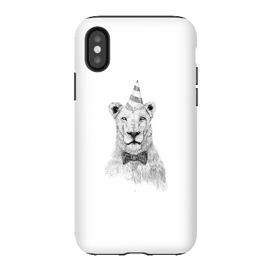 Balazs Solti Party Lion Phone Case for iPhone and Android - iPhone X - Tough Case - Gloss