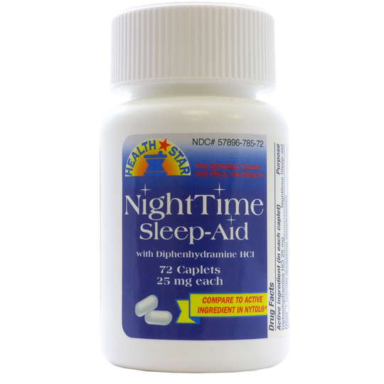 Nighttime Sleep Aid (Diphenhydramine HCl 25 mg) Compare to Nytol 72 Tablets