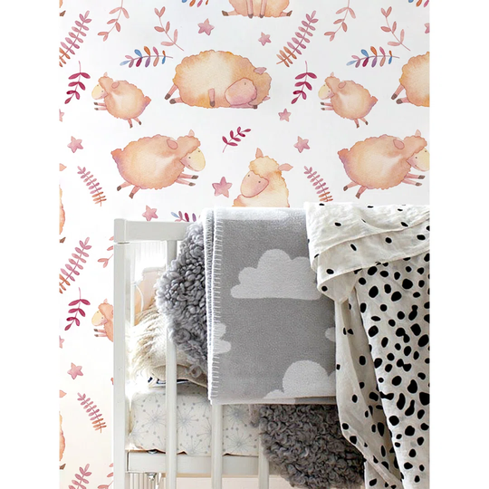 Queenborough Cute Sheep Wallpaper