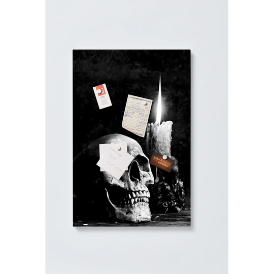 Skull Magnetic Wall Mounted Cork Board