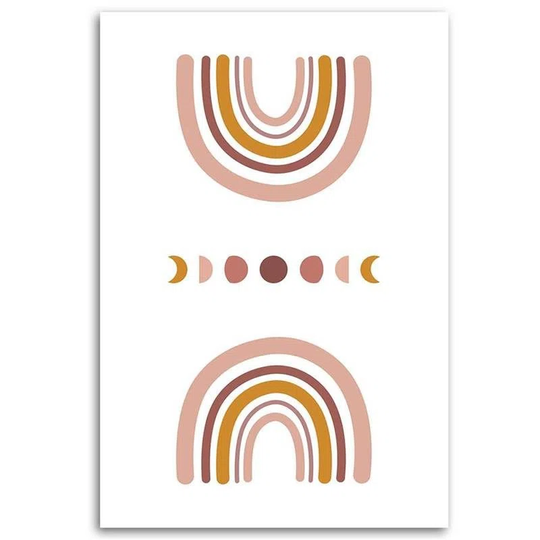 Canvas Print Rainbow Watercolour Coloured