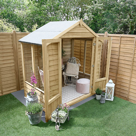 Forest Garden Oakley 6x4ft Overlap Apex Summerhouse