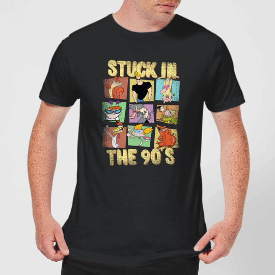 Cartoon Network Stuck In The 90s Men's T-Shirt - Black - 3XL