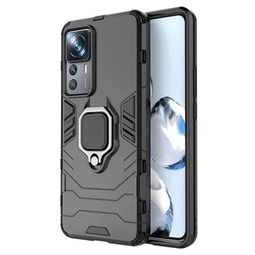 Xiaomi 12T/12T Pro Hybrid Case with Ring Holder - Black