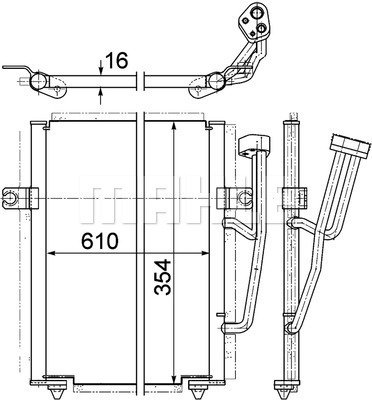 Condenser Air Conditioning 8FC351036-671 by BEHR