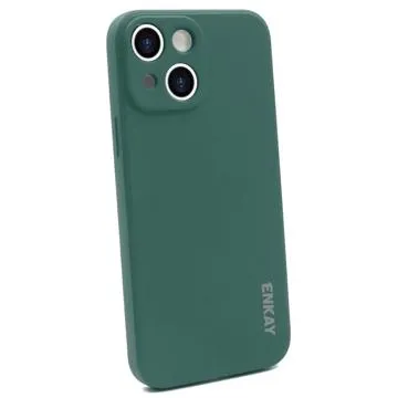 Enkay iPhone 14 Liquid Silicone Case - Blackish Green