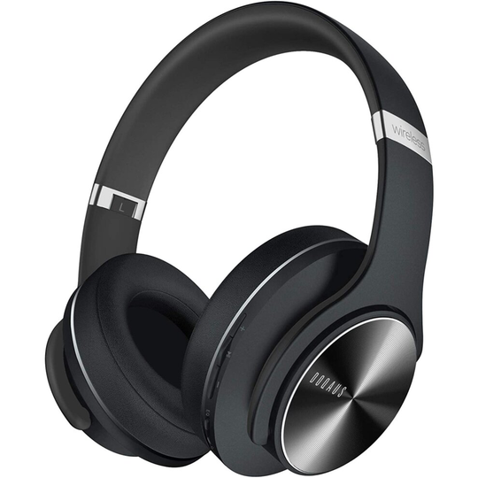 DOQAUS Bluetooth Headphones Over Ear, 52 Hours Playtime Wireless Headphones with 3 EQ Modes, HiFi Stereo Headphones Microphone,Soft Protein Earpads