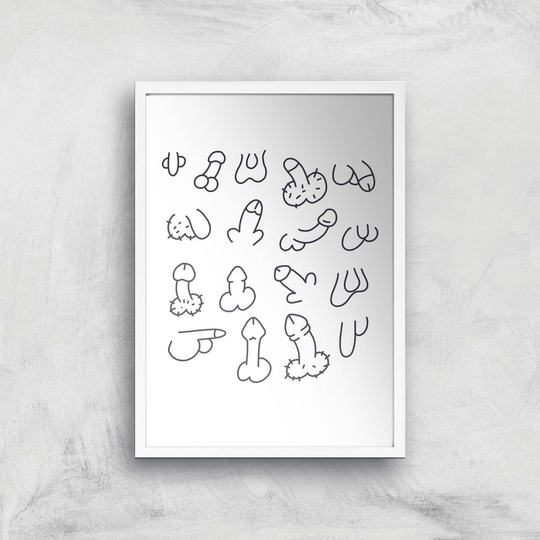 Old Chaps Giclee Art Print - A2 - White Frame