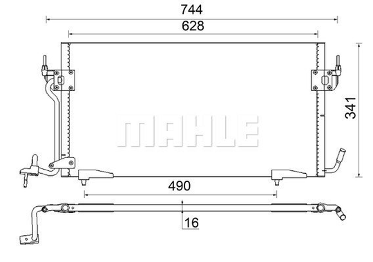 Condenser Air Conditioning 8FC351301-284 by BEHR