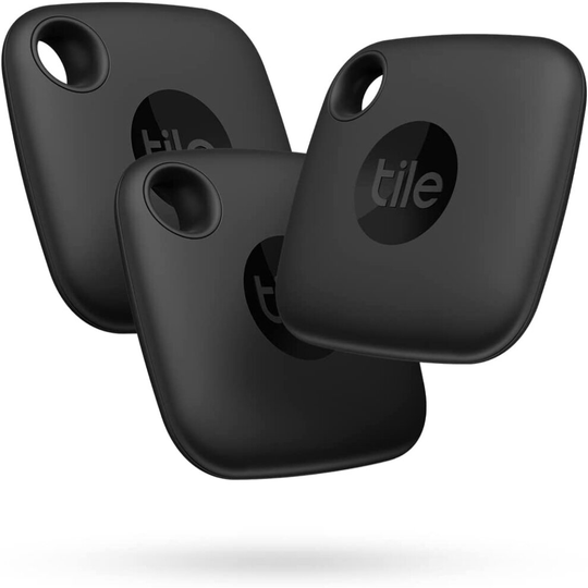 Tile Mate (2022) 3-Pack, Black. Bluetooth Tracker