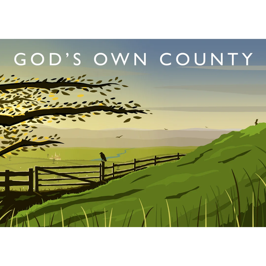 'Gods Own County' Graphic Art