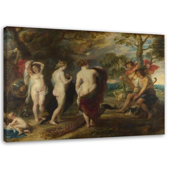 Canvas Print REPRODUCTION Judgment Of Paris - P. P. Rubens