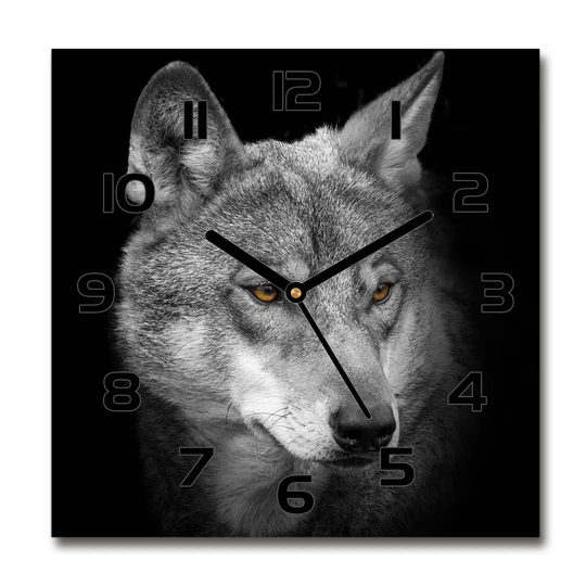 Heily Wolf Silent Wall Clock