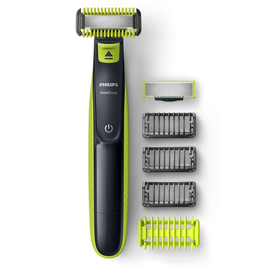 Philips QP2620/25 OneBlade Face + Body Electric Trimmer - Black/Green