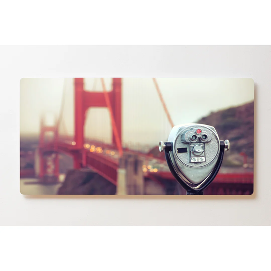 Backlight Motive Wall Picture Golden Gate San Francisco Magnetic Cork Board