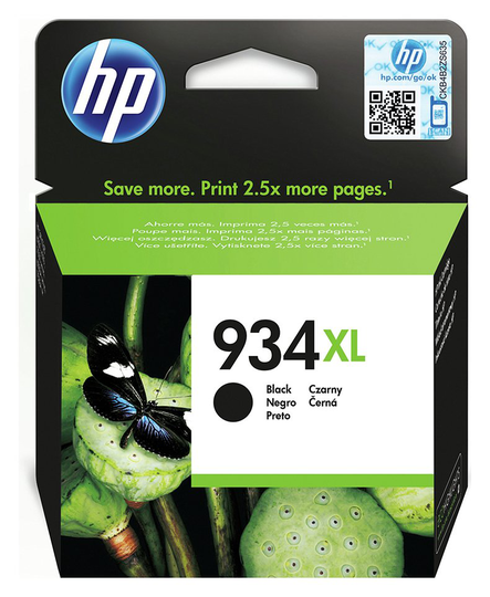 HP 934 XL High Yield Original Ink Cartridge - Black