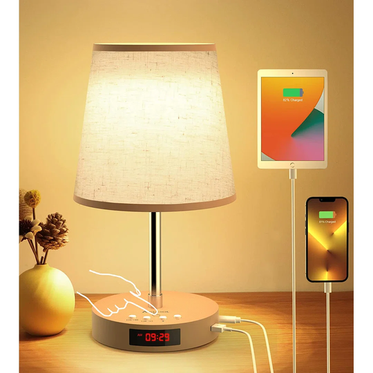 Cusseta 35Cm Brown Table Lamp with USB