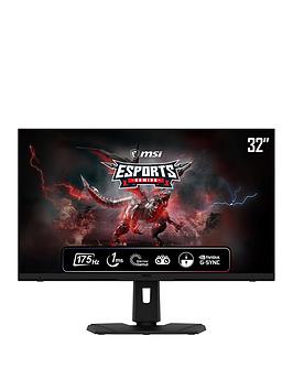 Msi Optix Mpg321Qrf-Qd 32 Inch, Quantum Dot, Wqhd, 175Hz, Ips, 1Ms, Rgb, G-Sync Compatible, Flat Gaming Monitor