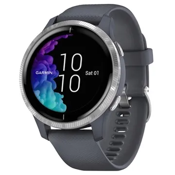 Garmin Venu Waterproof GPS Smartwatch - 5ATM - Granite Blue / Silver