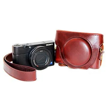 Sony Cyber-shot DSC-RX100 Mark III, Mark IV Camera Case - Coffee