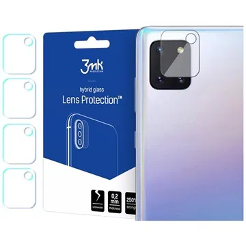 3MK Hybrid Samsung Galaxy Note10 Lite Camera Lens Protector - 4 Pcs.