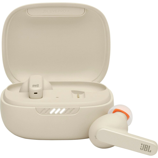 JBL Live Pro+ In-Ear Bluetooth Headphones - Beige