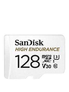 Sandisk High Endurance 128Gb Microsdxc Card With Adapter