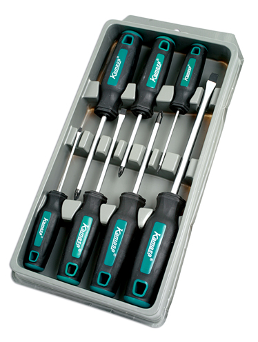 Kamasa 55889 Screwdriver Set 7pc - T-bar access for extra torque