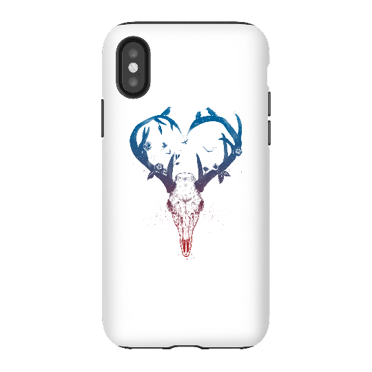 Balazs Solti Antlers Phone Case for iPhone and Android - iPhone X - Tough Case - Matte