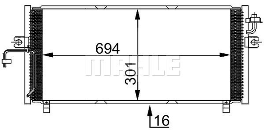 Condenser Air Conditioning 8FC351038-491 by BEHR