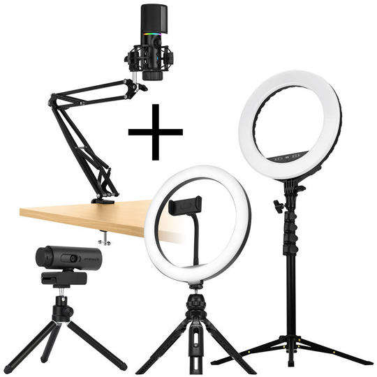 Streamplify PRO Bundle Including MIC ARM, CAM, LIGHT 10 and 14