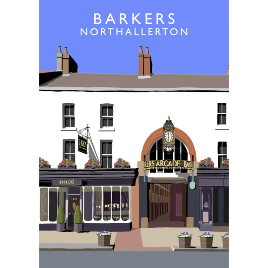 Barkers Northallerton 1 by Richard O'Neil - Graphic Art Print on Paper