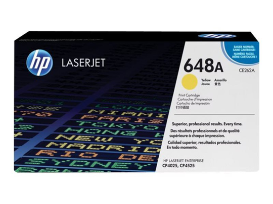 HP 648A Yellow Toner Cartridge - CE262A