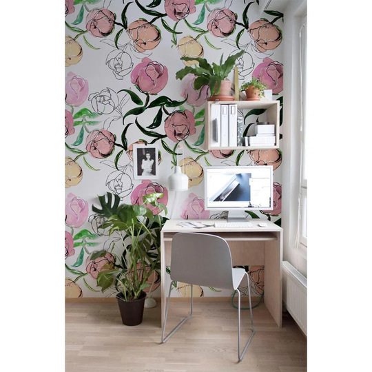 Aros Peonies Wallpaper