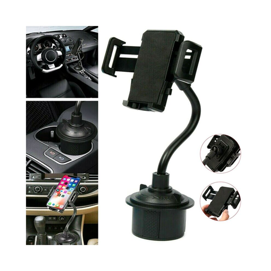 Universal Car Mount Adjustable Gooseneck Cup Holder Cell Phone Cradle Durable UK