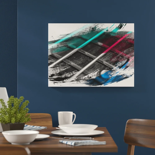 'Guitar Strings' Graphic Art Print Poster