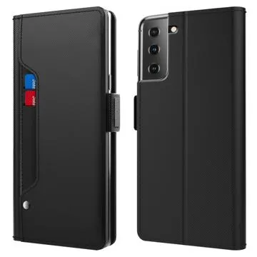 Makeup Mirror Samsung Galaxy S23 5G Flip Case - Black